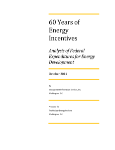 60	Years	of Energy Incentives