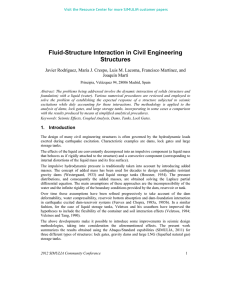 Fluid-Structure Interaction in Civil Engineering Structures Joaquín Martí