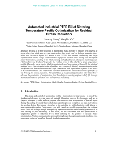 Automated Industrial PTFE Billet Sintering Temperature Profile Optimization for Residual Stress Reduction