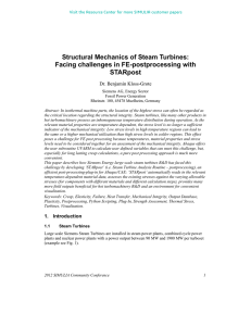 Structural Mechanics of Steam Turbines: Facing challenges in FE-postprocessing with STARpost