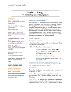 Poster Design Cornell College Student Symposium