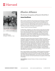 Elusive Alliance The German Occupation of Poland in World War I