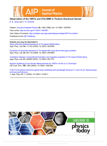 Observation of the 169Tm and 27Al NMR in Thulium Aluminum...