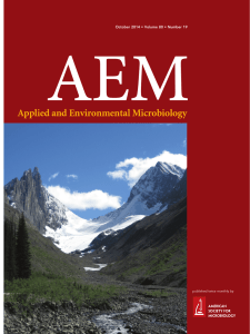 AEM Applied and Environmental Microbiology published twice monthly by