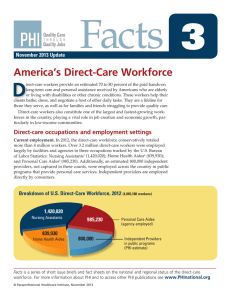 Facts 3 America’s Direct-Care Workforce