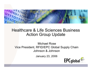 Healthcare &amp; Life Sciences Business Action Group Update Michael Rose