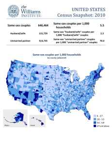 UNITED STATES Census Snapshot: 2010 Same-sex couples per 1,000 Same-sex couples