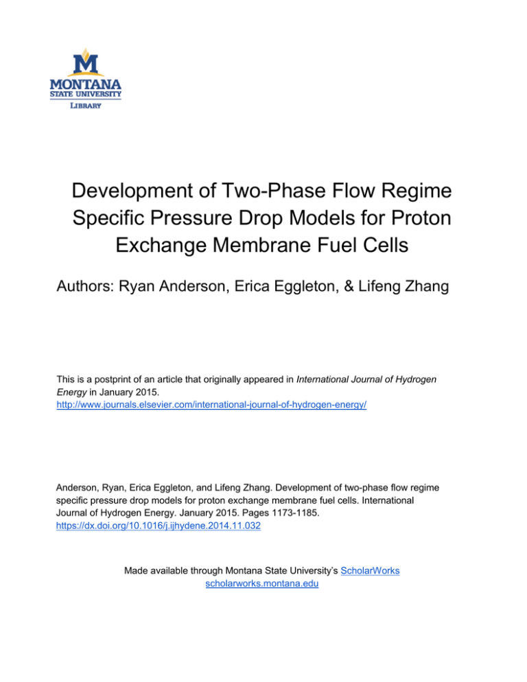 Development of Two-Phase Flow Regime Specific Pressure Drop Models for ...