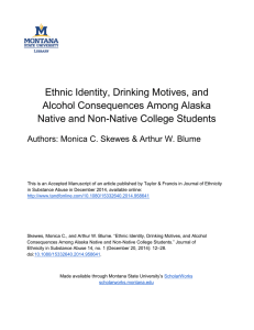 Ethnic Identity, Drinking Motives, and Alcohol Consequences Among Alaska