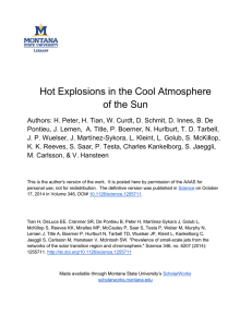 Hot Explosions in the Cool Atmosphere of the Sun