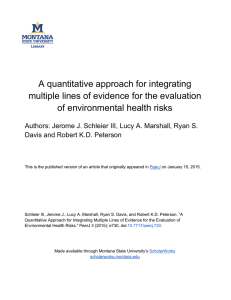 A quantitative approach for integrating of environmental health risks
