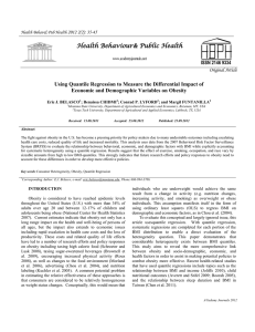 Health Behaviour&amp; Public Health