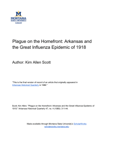 Plague on the Homefront: Arkansas and Author: Kim Allen Scott