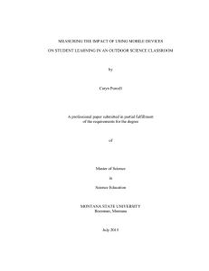 MEASURING THE IMPACT OF USING MOBILE DEVICES by