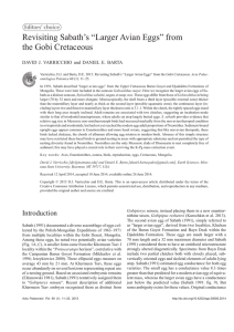 Revisiting Sabath’s “Larger Avian Eggs” from the Gobi Cretaceous