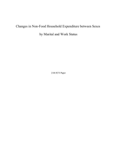 Changes in Non-Food Household Expenditure between Sexes  21H.927J Paper