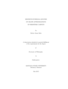 DISCRETE EXTREMAL LENGTHS OF GRAPH APPROXIMATIONS OF SIERPI ´ NSKI CARPETS