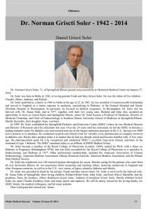 Dr. Norman Griscti Soler - 1942 - 2014  Daniel Griscti Soler Obituary