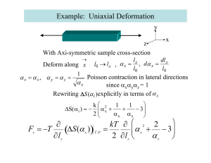 Example:  Uniaxial Deformation