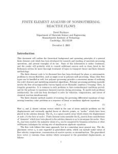 FINITE  ELEMENT  ANALYSIS  OF  NONISOTHERMAL