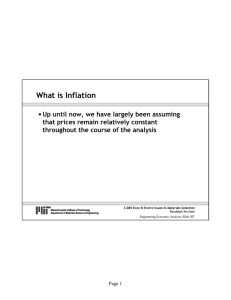 What is Inflation •