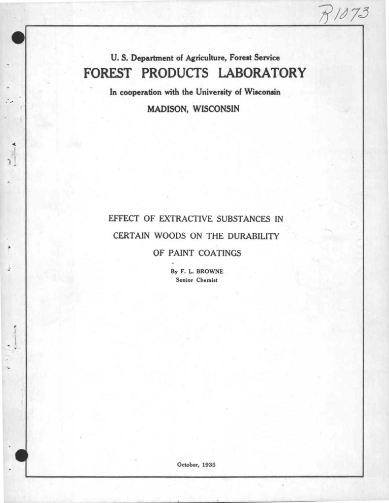 FOREST PRODUCTS LABORATORY