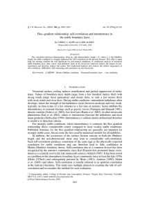 Flux–gradient relationship, self-correlation and intermittency in the stable boundary layer