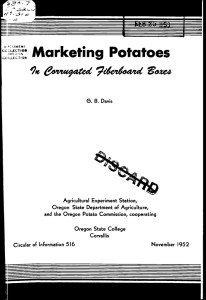 I: Marketing Potatoes