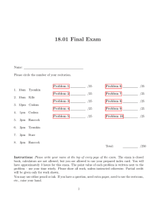 18.01  Final  Exam