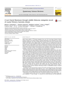 A Last Glacial Maximum through middle Holocene stalagmite record