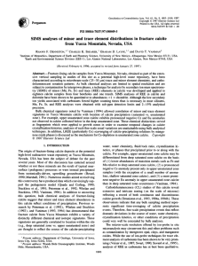 Geochimica et Cosmochimica Acta, Vol. 61, No. 9,  1803-1818,... Copyright © 1997 Elsevier Science Ltd