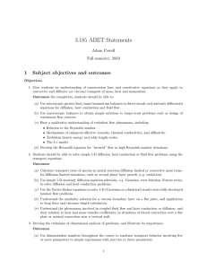 3.185 ABET Statements 1 Subject  objectives  and  outcomes Adam Powell