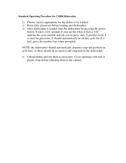 Dishwasher Temperature/ Sanitizer Concentration Log