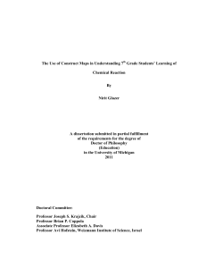 The Use of Construct Maps in Understanding 7 Chemical Reaction By