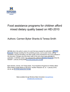 Food assistance programs for children afford