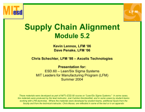 Supply Chain Alignment Module 5.2