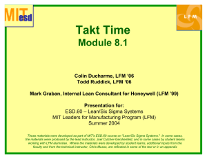 Takt Time Module 8.1