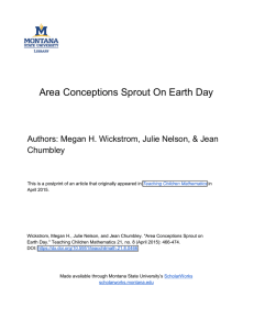 Area Conceptions Sprout On Earth Day Chumbley
