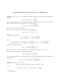 18.034  SOLUTIONS  TO  PRACTICE  EXAM ... Problem  1  Let  A  be ...