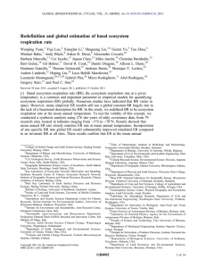 Redefinition and global estimation of basal ecosystem respiration rate