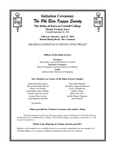 The Phi Beta Kappa Society