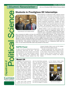 ce Alumni Newsletter Students in Prestigious DC Internships