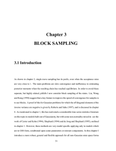 Chapter 3 BLOCK SAMPLING 3.1 Introduction 1