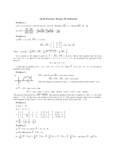 B 18.02  Practice  Exam  1 Solutions