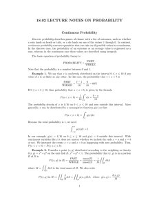 18.02  LECTURE  NOTES  ON  PROBABILITY