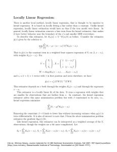 Locally  Linear  Regression: