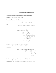 Part I Problems and Solutions − = (