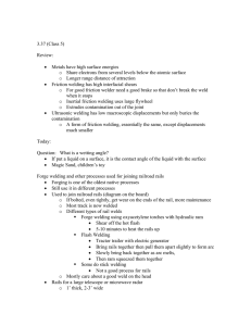 3.37 (Class 5) Review: •  Metals have high surface energies