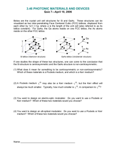 3.46 PHOTONIC MATERIALS AND DEVICES Quiz 7—April 10, 2006