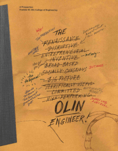 A Prospectus: Franklin W. Olin College of Engineering